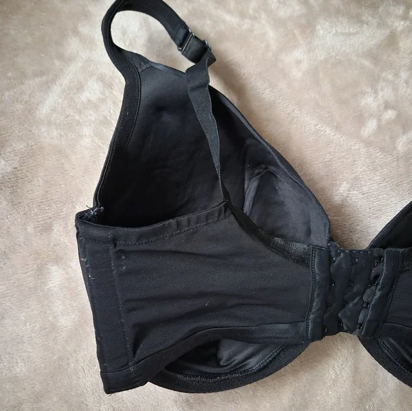 Cacique Intimates Black Women's Bra Size 38F Underwired Padded - Picture 6 of 13